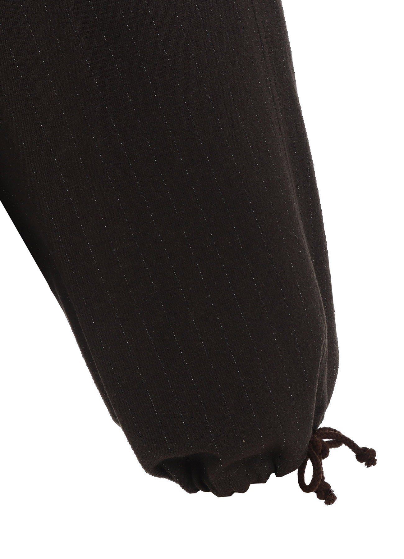 STRIPED SILK ANGORA WOOL 2 TUCK CARGO PANTS