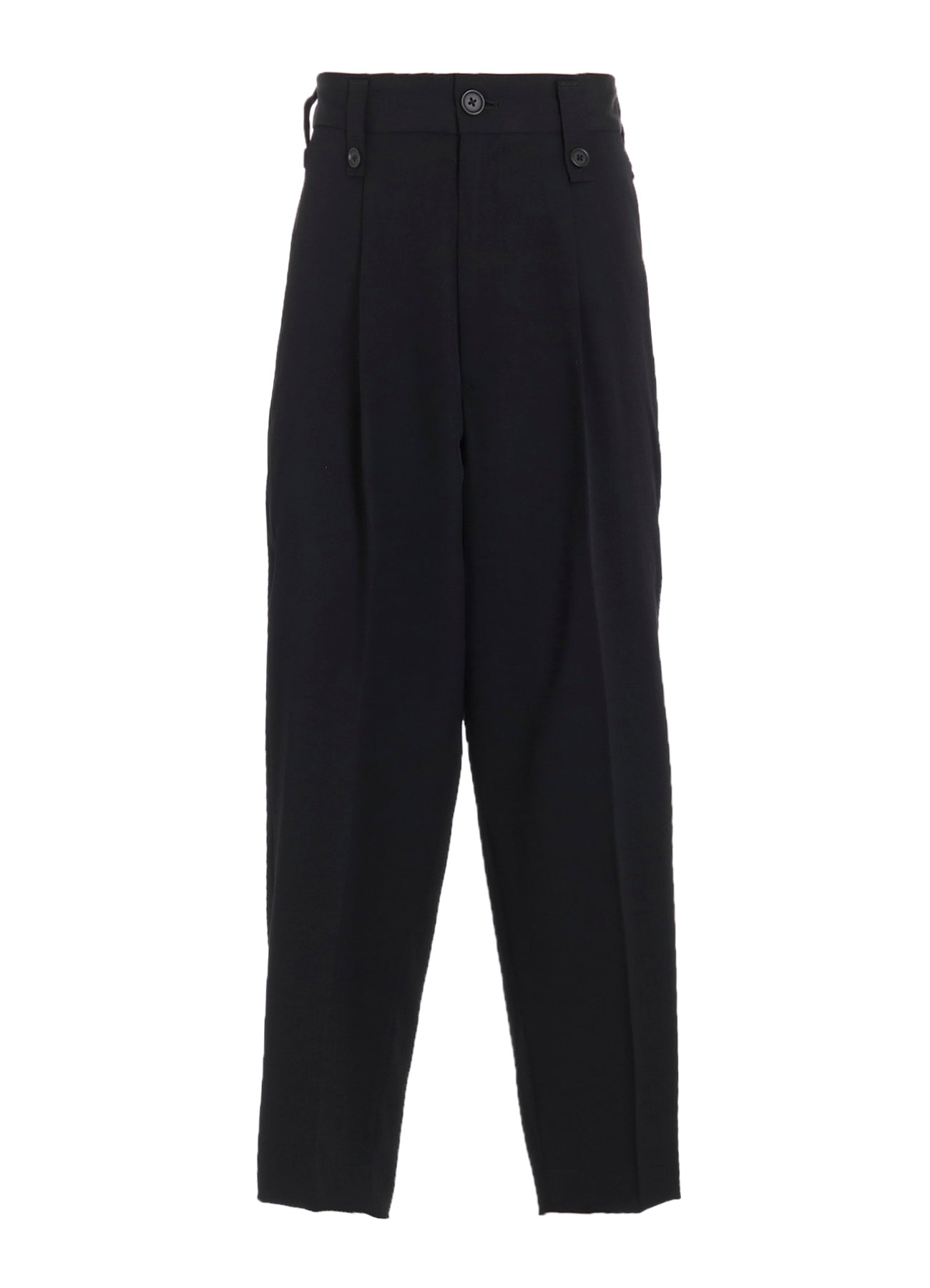 WASHER WOOL GABARDINE SKIRTED WRAP PANTS