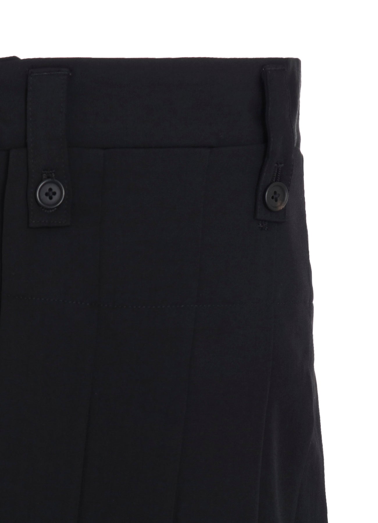 WASHER WOOL GABARDINE SKIRTED WRAP PANTS