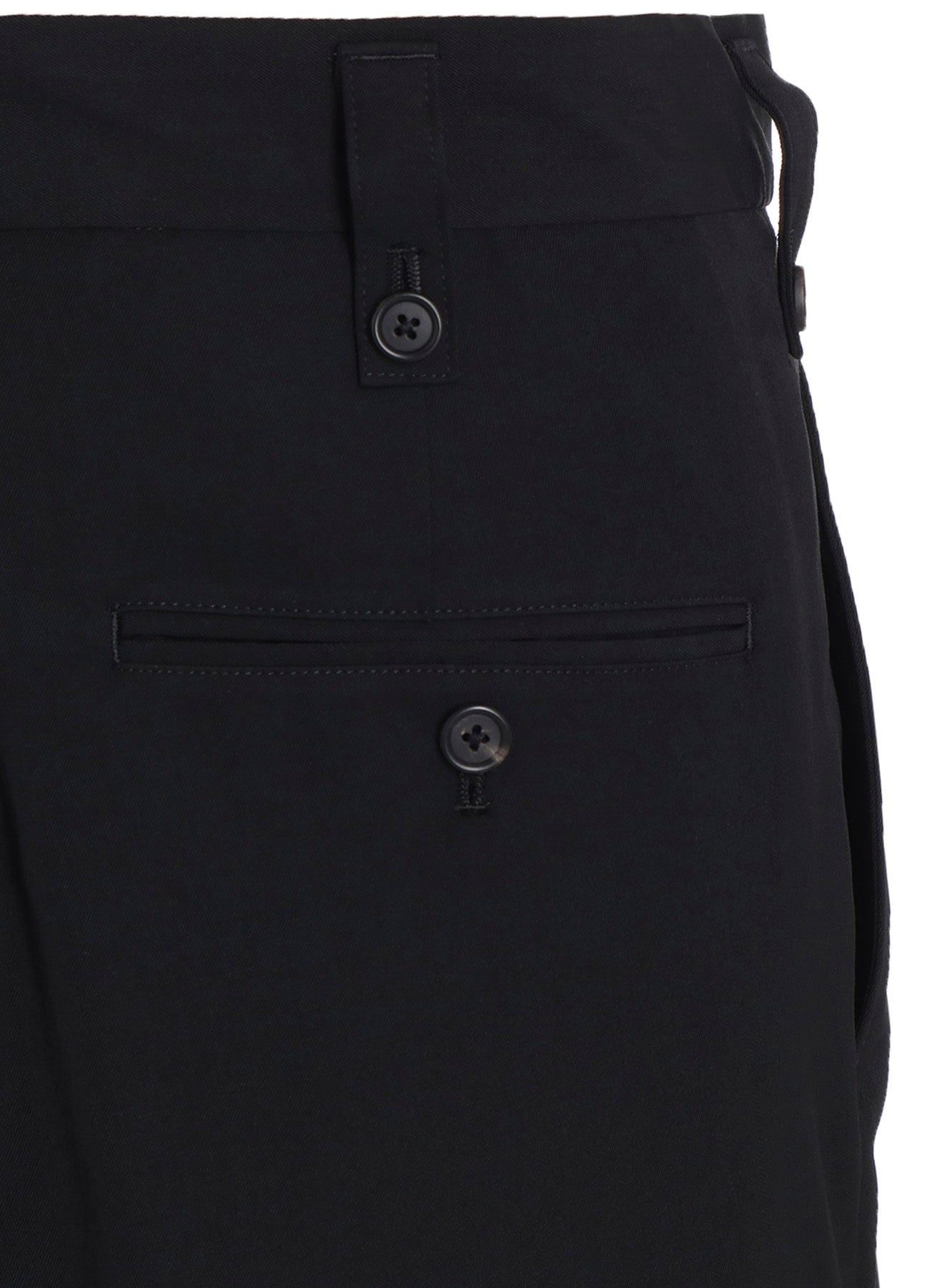 WASHER WOOL GABARDINE SKIRTED WRAP PANTS
