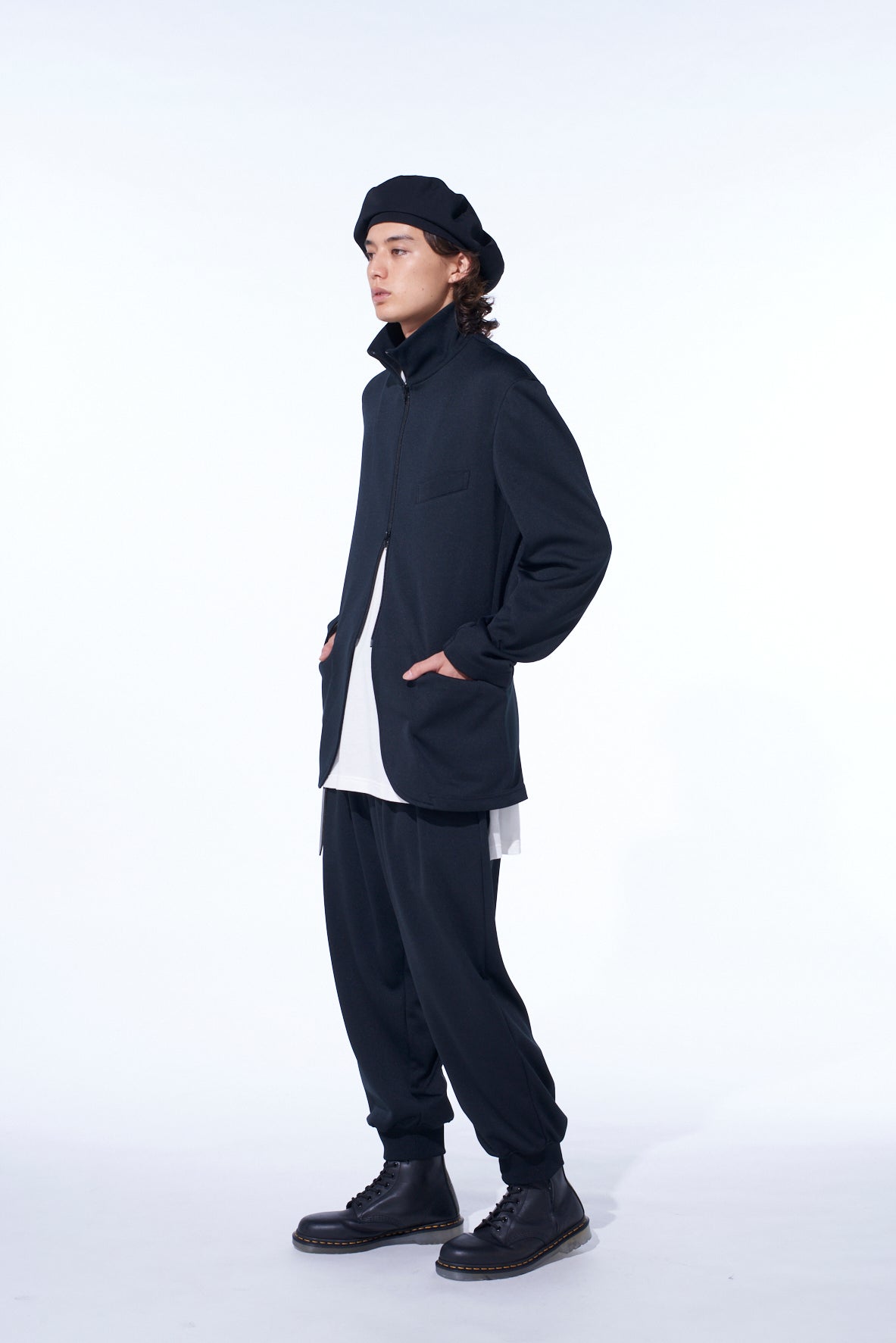 PE/SMOOTH TWO-TUCK RIB PANTS