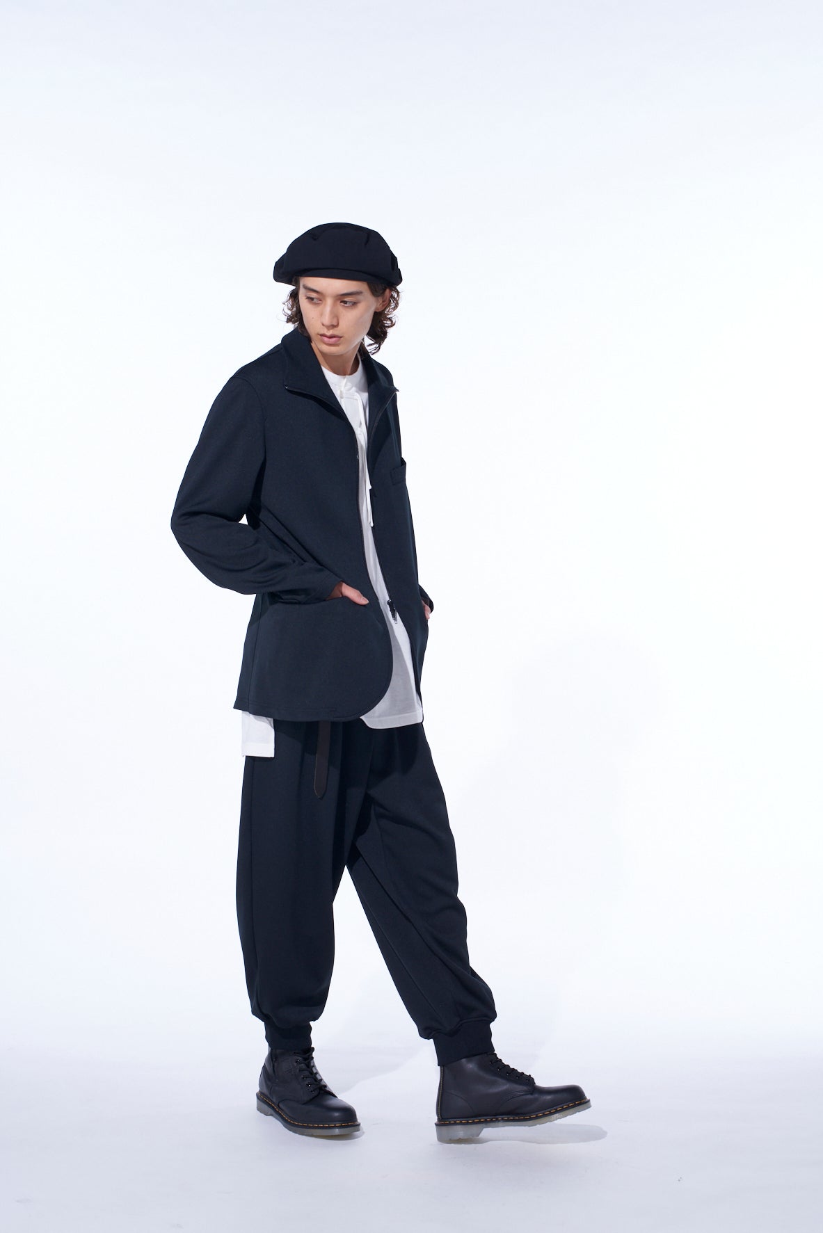 PE/SMOOTH TWO-TUCK RIB PANTS