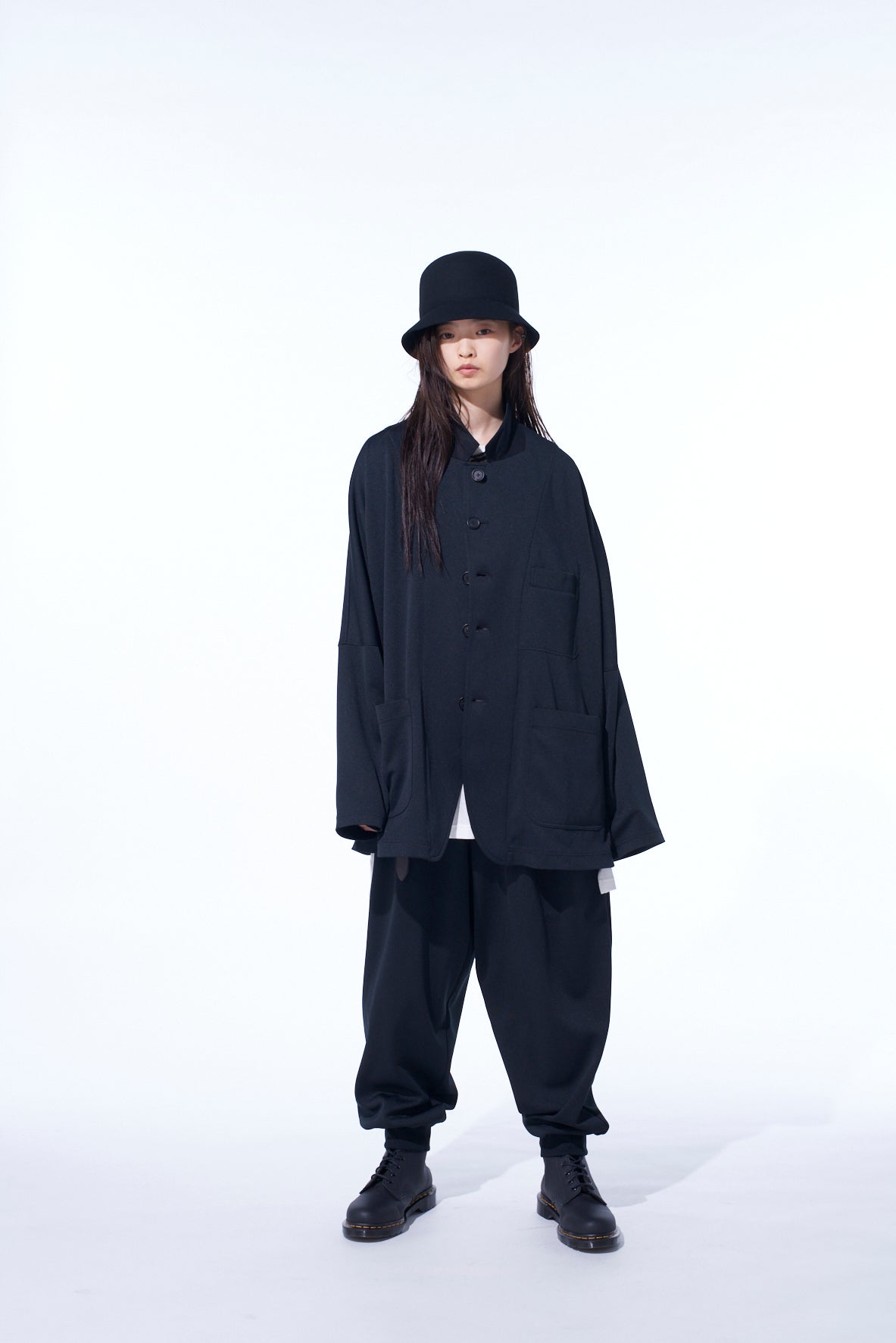 PE/SMOOTH TWO-TUCK RIB PANTS