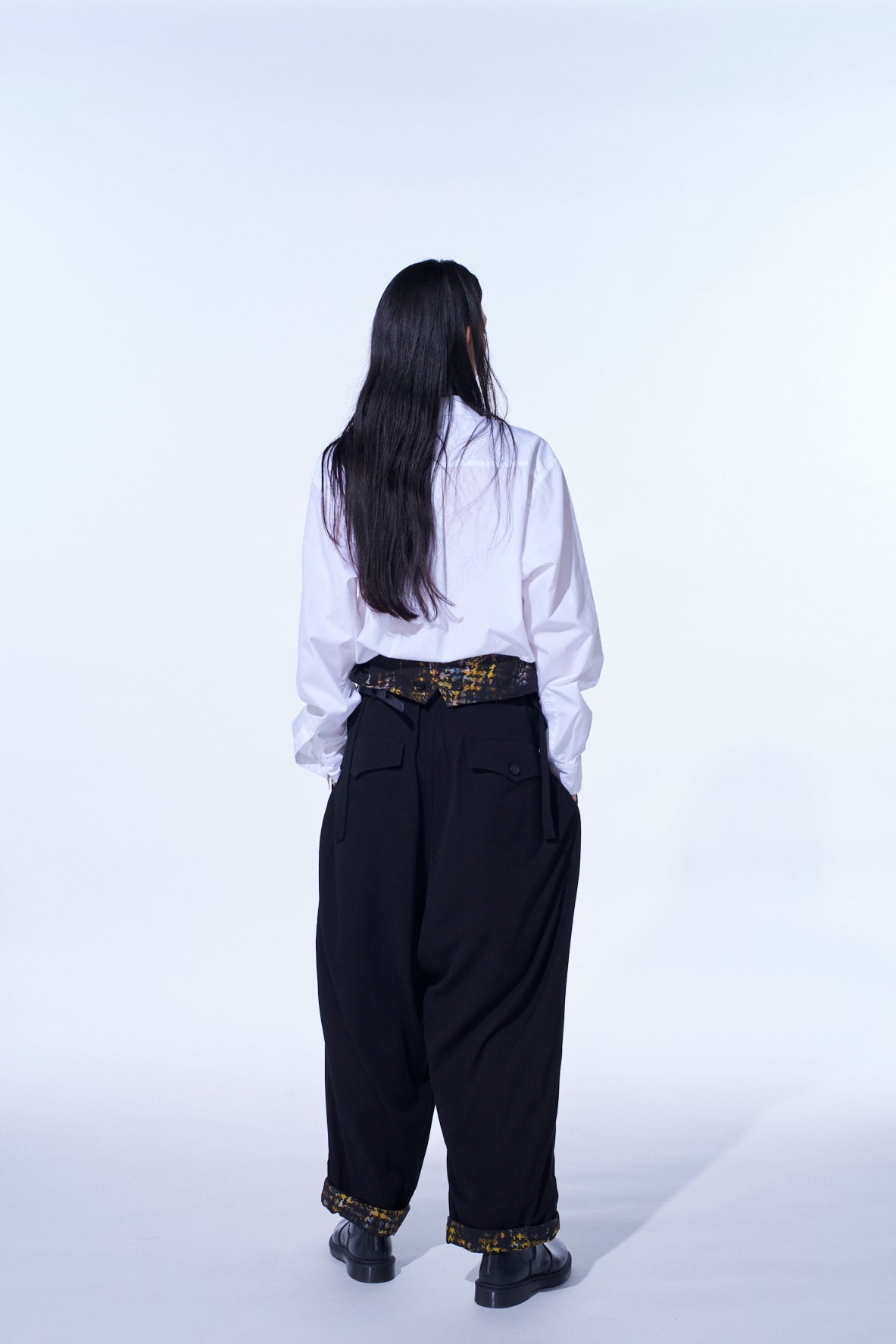HIDDEN YELLOW INKGLEN FOLDOVER SUSPENDER PANTS