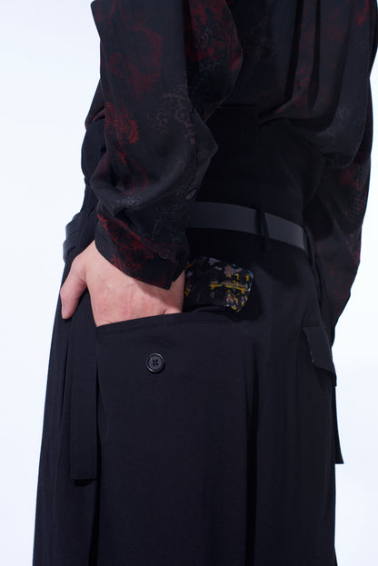 HIDDEN YELLOW INKGLEN FOLDOVER SUSPENDER PANTS