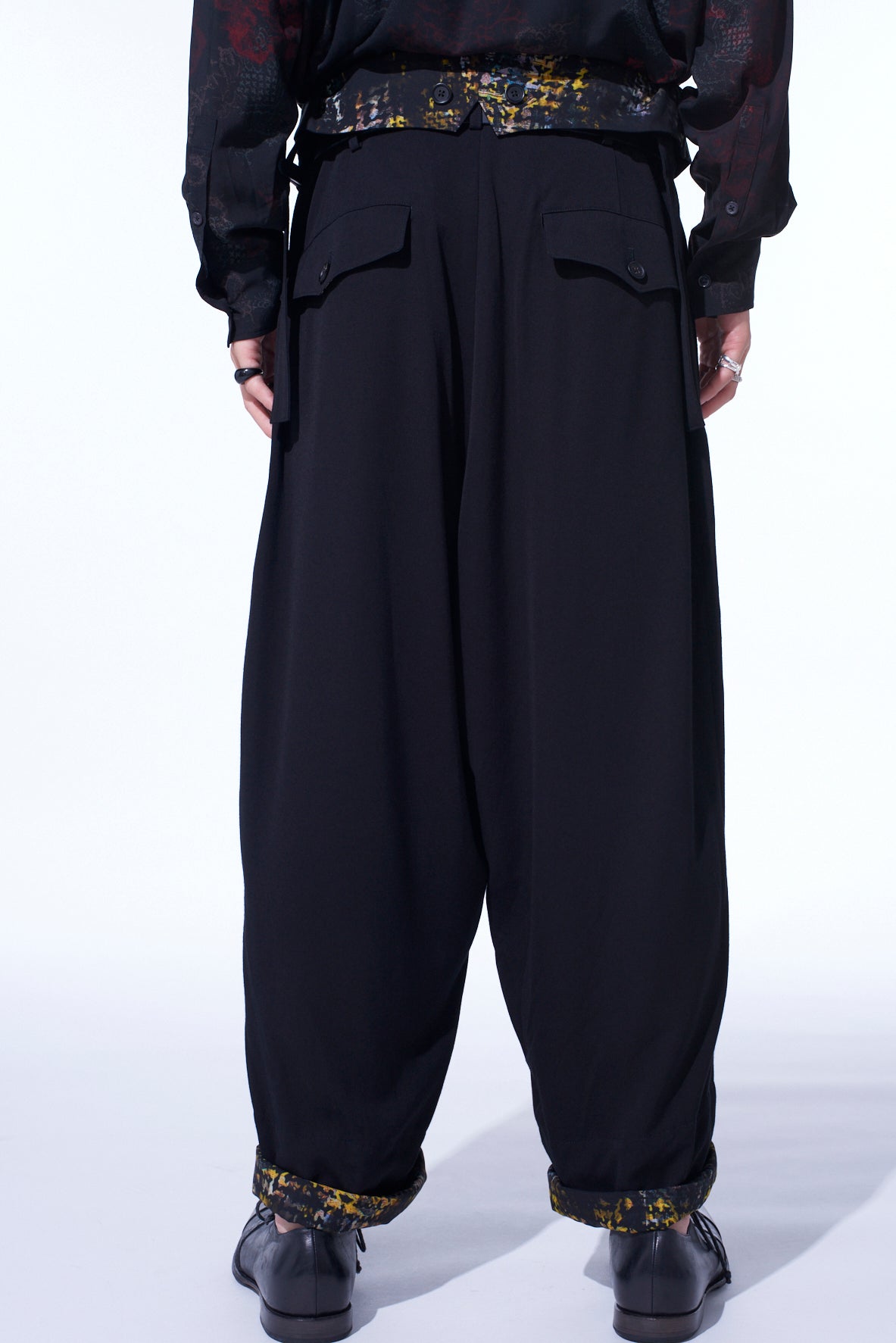 HIDDEN YELLOW INKGLEN FOLDOVER SUSPENDER PANTS