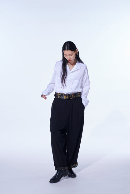 HIDDEN YELLOW INKGLEN FOLDOVER SUSPENDER PANTS