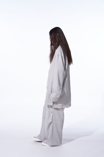FRENCH TERRY TUCKED PANTS