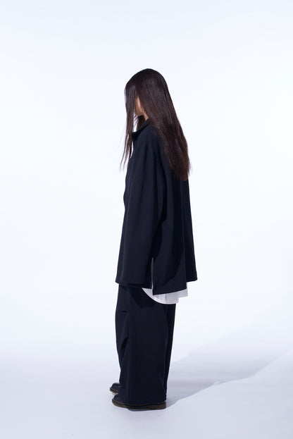 FRENCH TERRY TUCKED PANTS