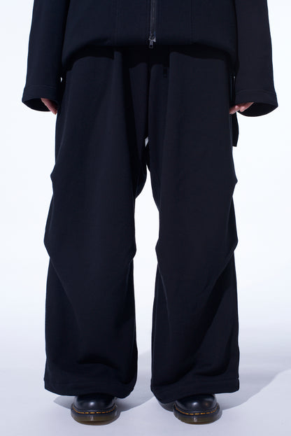 FRENCH TERRY TUCKED PANTS