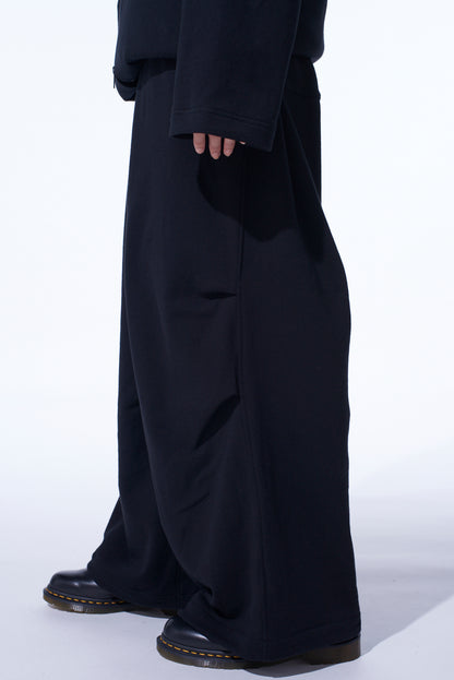 FRENCH TERRY TUCKED PANTS