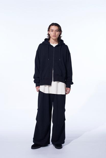 FRENCH TERRY TUCKED PANTS