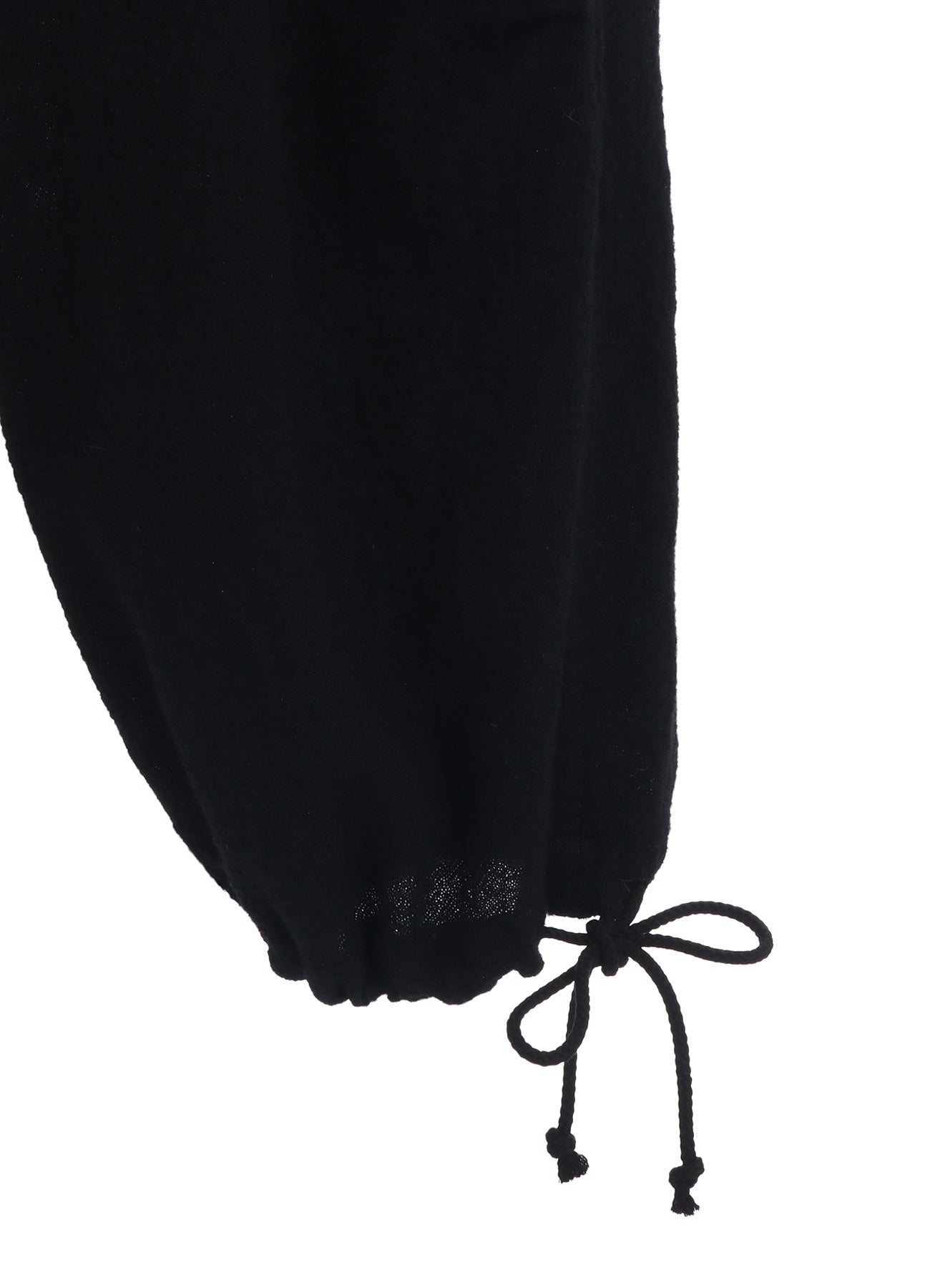 WOOL GAUZE KNEE TUCK PANTS