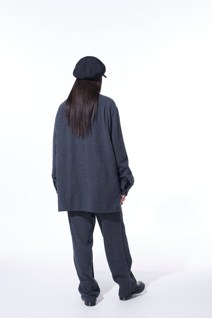 WOOL GAUZE ELASTIC PANTS