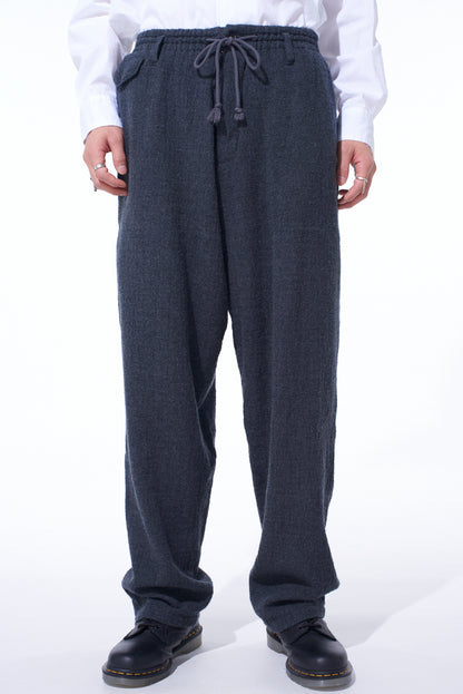 WOOL GAUZE ELASTIC PANTS
