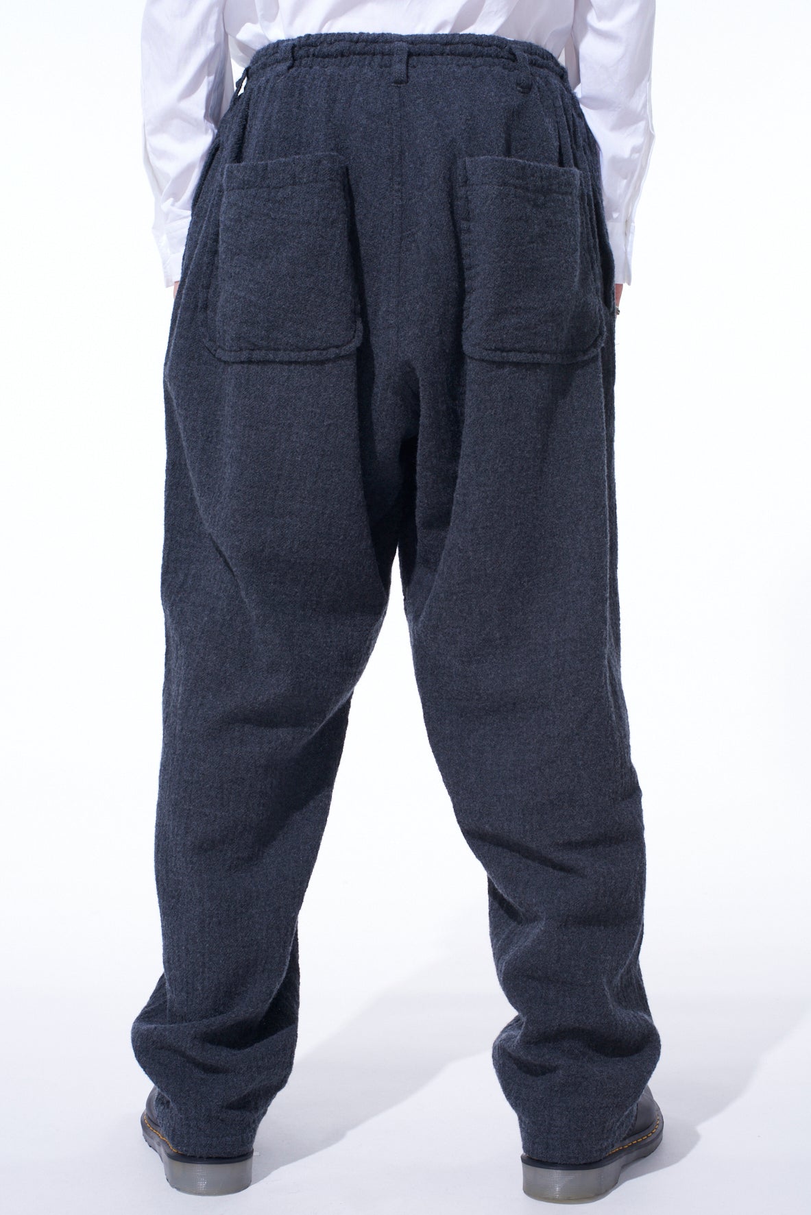 WOOL GAUZE ELASTIC PANTS