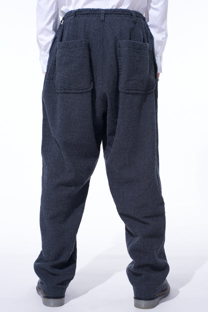 WOOL GAUZE ELASTIC PANTS