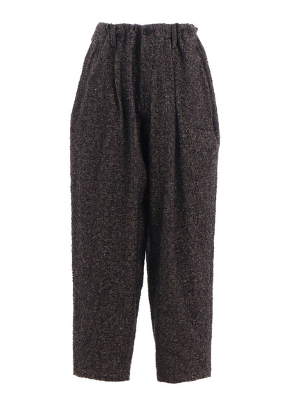 BRUSHED TWILL NEEDLE PUNCH TAPERED PANTS