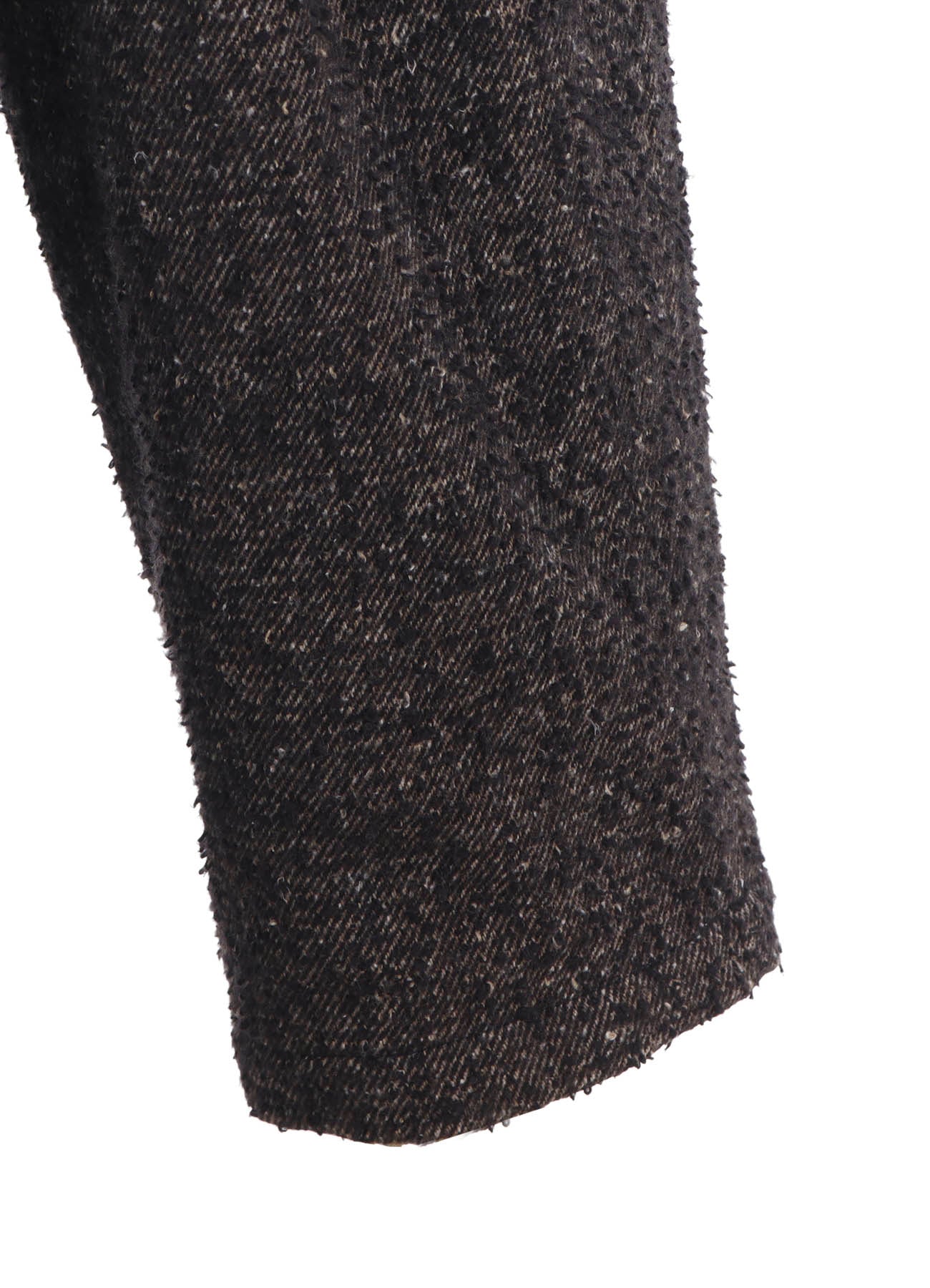 BRUSHED TWILL NEEDLE PUNCH TAPERED PANTS