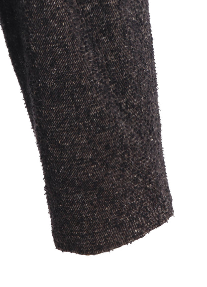 BRUSHED TWILL NEEDLE PUNCH TAPERED PANTS