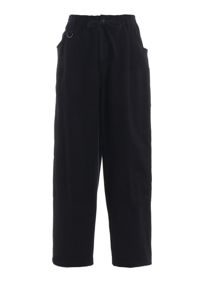 TWILL TERRY MIX DOUBLE-KNEE SWEATPANTS