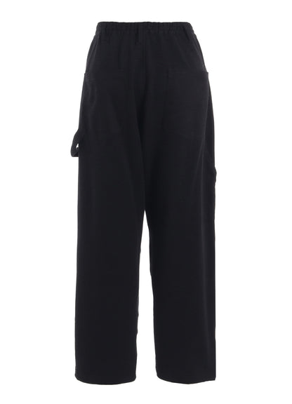 TWILL TERRY MIX DOUBLE-KNEE SWEATPANTS