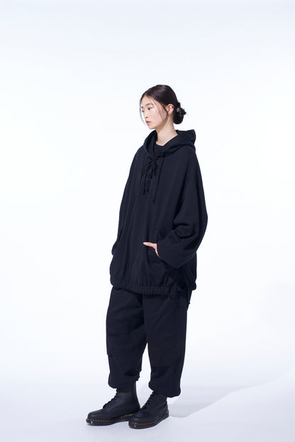 TWILL TERRY MIX DOUBLE-KNEE SWEATPANTS