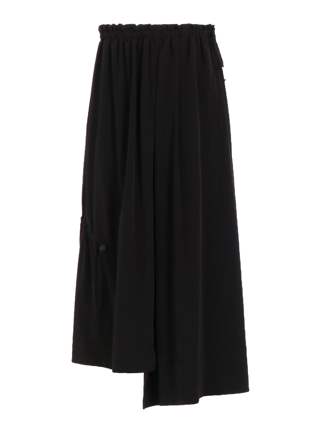 CREPE de CHINE SHIRRING DRAPE SKIRT