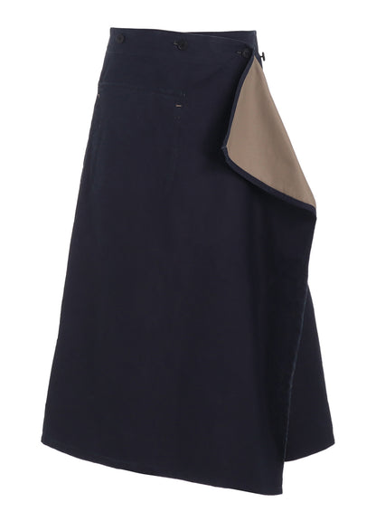 MOLESKIN REVERSIBLE SKIRT