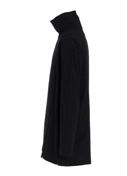 30/COTTON JERSEY LAYERED FRONT TURTLENECK LONG T-SHIRT