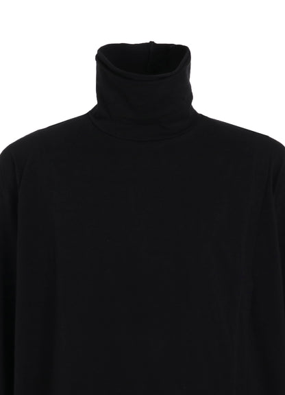 30/COTTON JERSEY LAYERED FRONT TURTLENECK LONG T-SHIRT