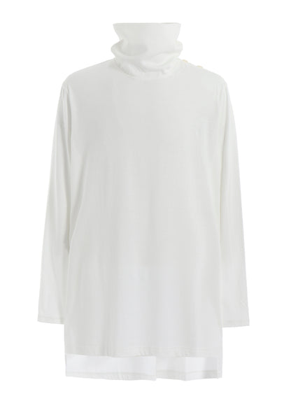 30/COTTON JERSEY TURTLENECK T-SHIRT