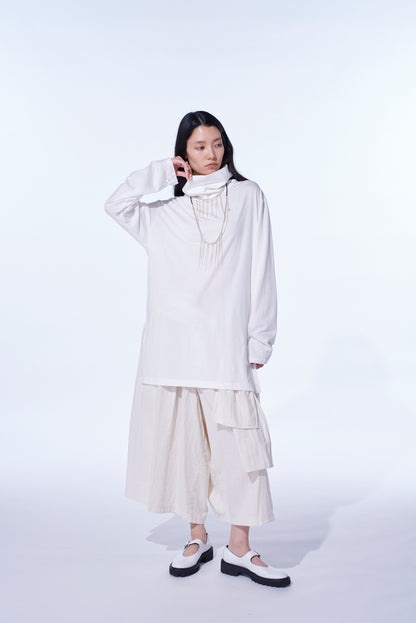 30/COTTON JERSEY TURTLENECK T-SHIRT