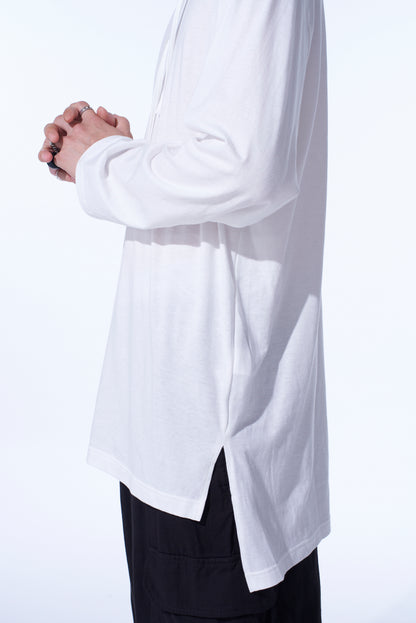 30/COTTON JERSEY HENLEY NECK T-SHIRT