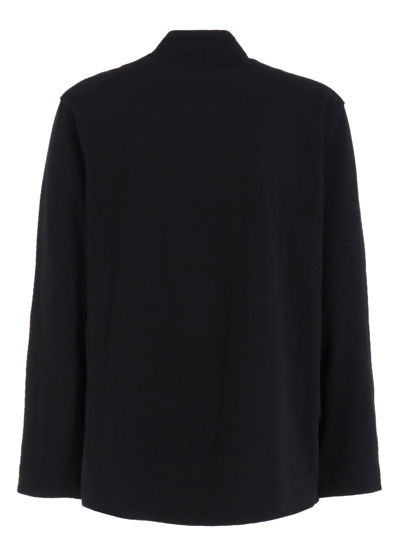 COTTON JERSEY STAND COLLAR DOUBLE JACKET
