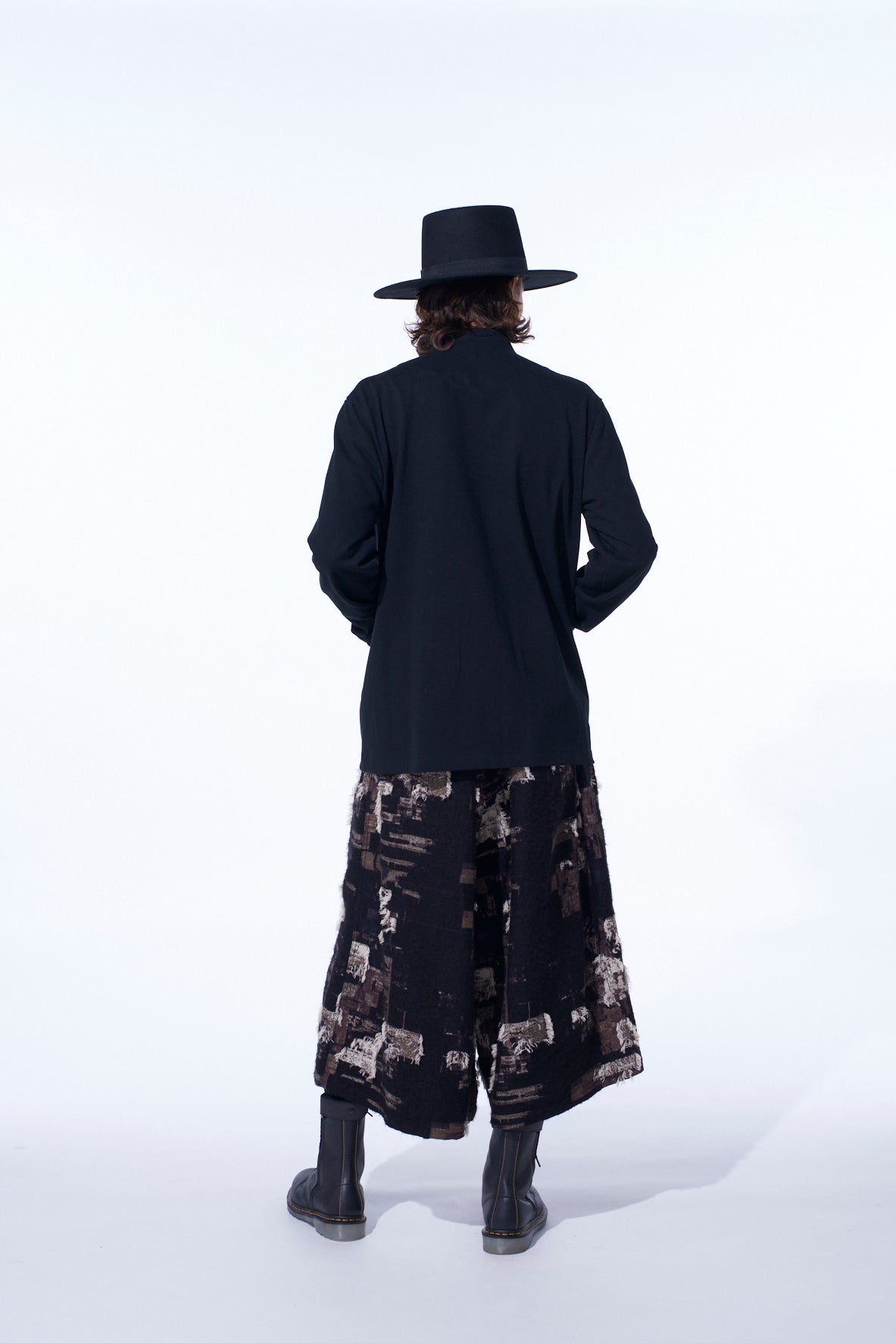 COTTON JERSEY STAND COLLAR DOUBLE JACKET