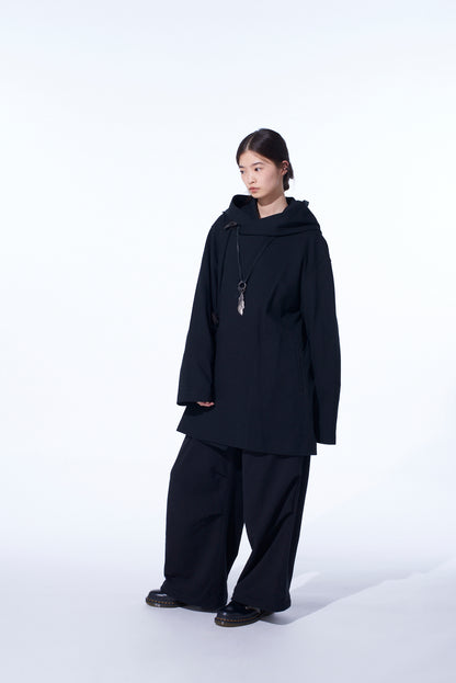 COTTON JERSEY TOGGLE DOUBLE ROBE