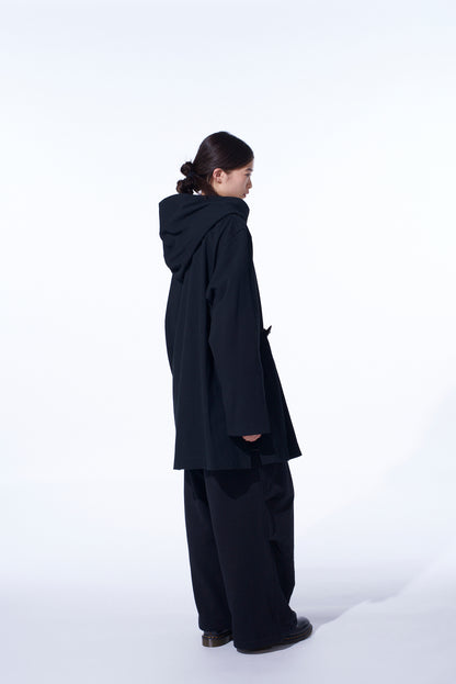 COTTON JERSEY TOGGLE DOUBLE ROBE
