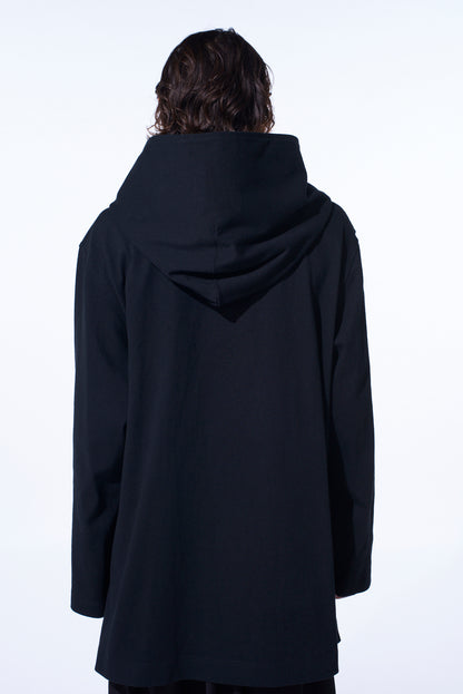 COTTON JERSEY TOGGLE DOUBLE ROBE