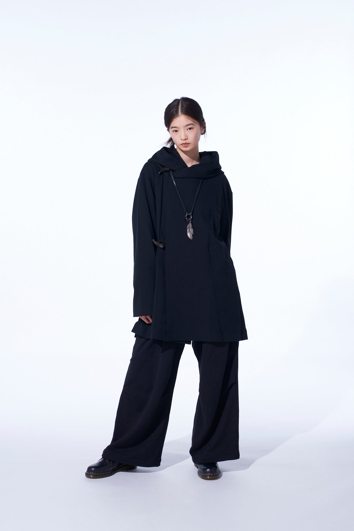 COTTON JERSEY TOGGLE DOUBLE ROBE