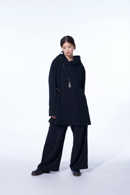 COTTON JERSEY TOGGLE DOUBLE ROBE
