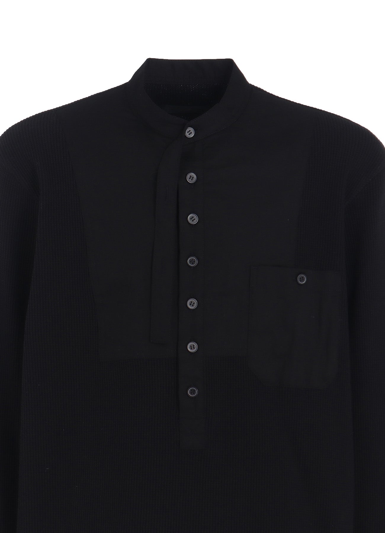 16/THERMAL WAFFLE COMBINATON STAND COLLAR T-SHIRT – THE SHOP YOHJI