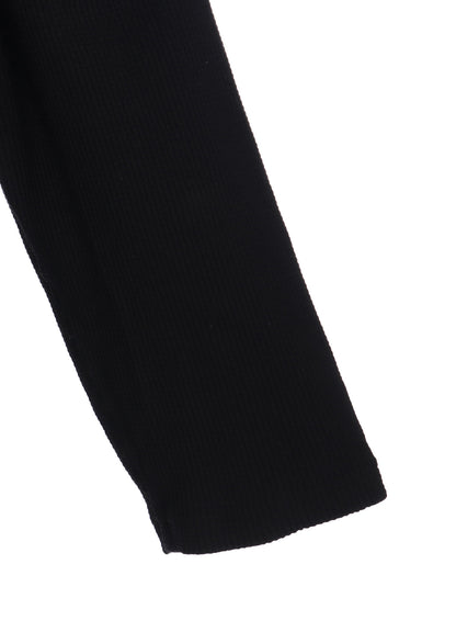 16/THERMAL WAFFLE COMBINATON STAND COLLAR T-SHIRT