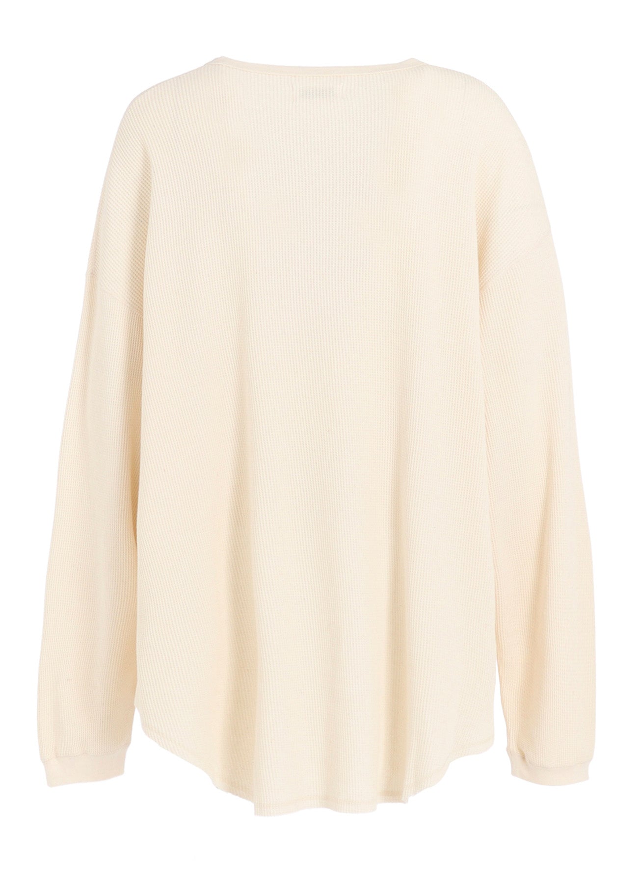 16/THERMAL WAFFLE GUSSET OVERSIZED T-SHIRT – THE SHOP YOHJI YAMAMOTO