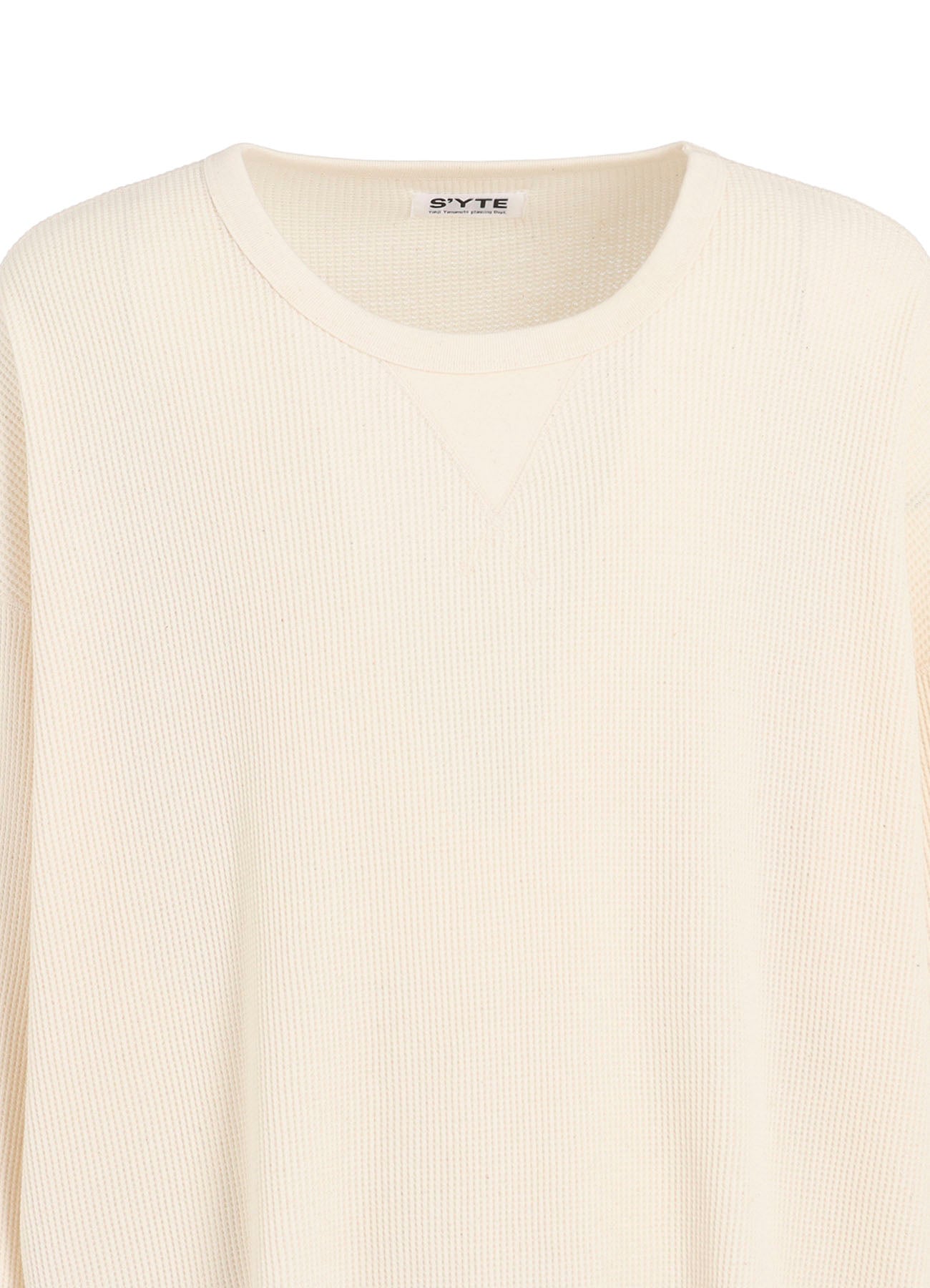 16/THERMAL WAFFLE GUSSET OVERSIZED T-SHIRT