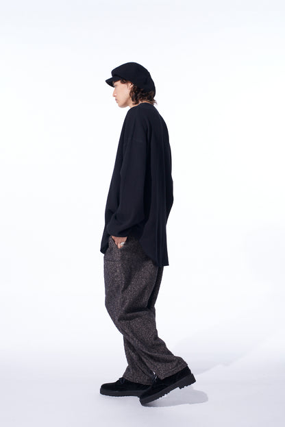 16/THERMAL WAFFLE GUSSET OVERSIZED T-SHIRT