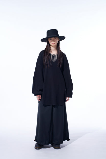 16/THERMAL WAFFLE GUSSET OVERSIZED T-SHIRT