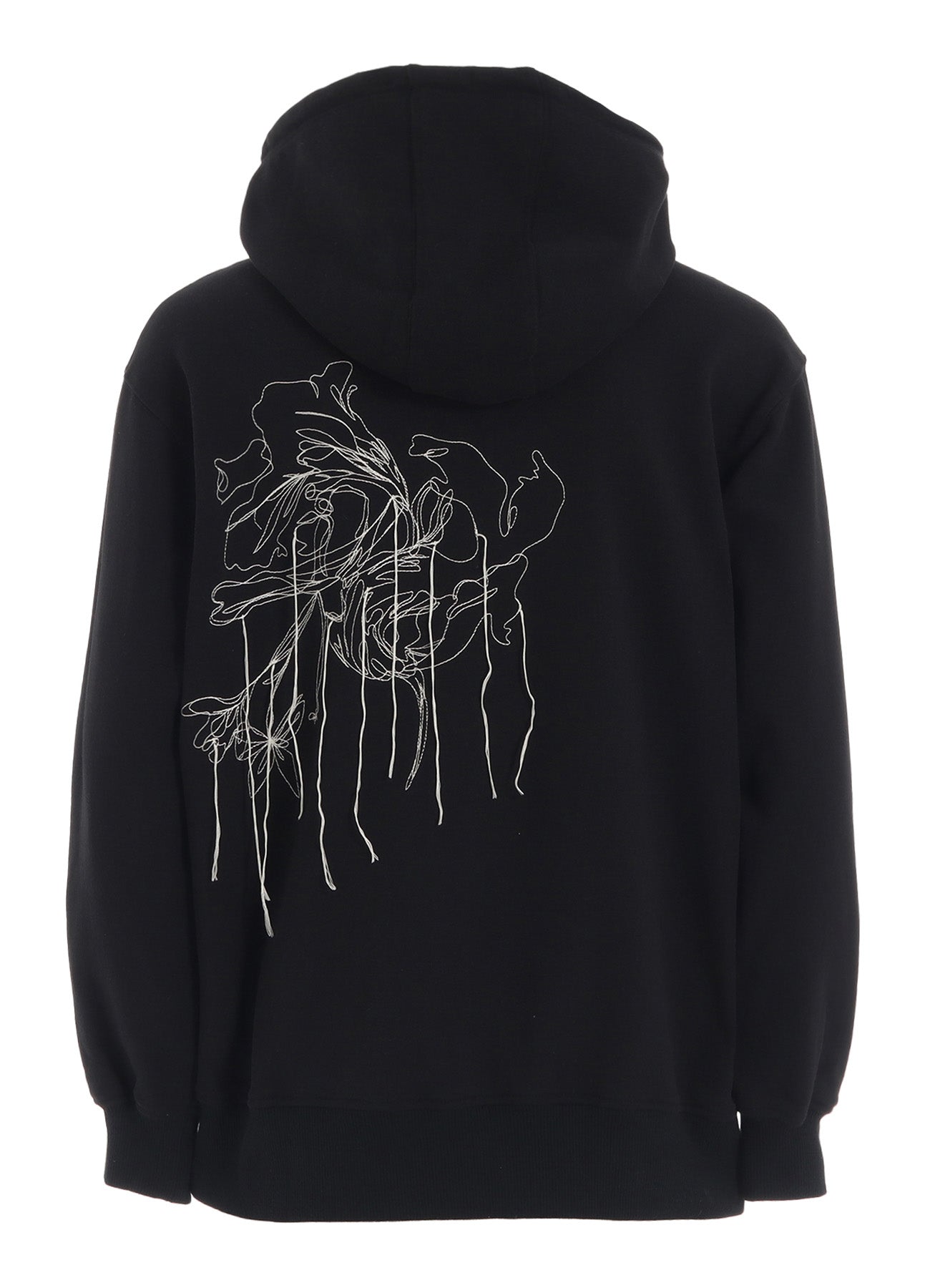FRENCH TERRY FLOWER EMBROIDERY ZIP-UP HOODIE – THE SHOP YOHJI YAMAMOTO