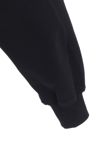 FRENCH TERRY FLOWER EMBROIDERY ZIP-UP HOODIE