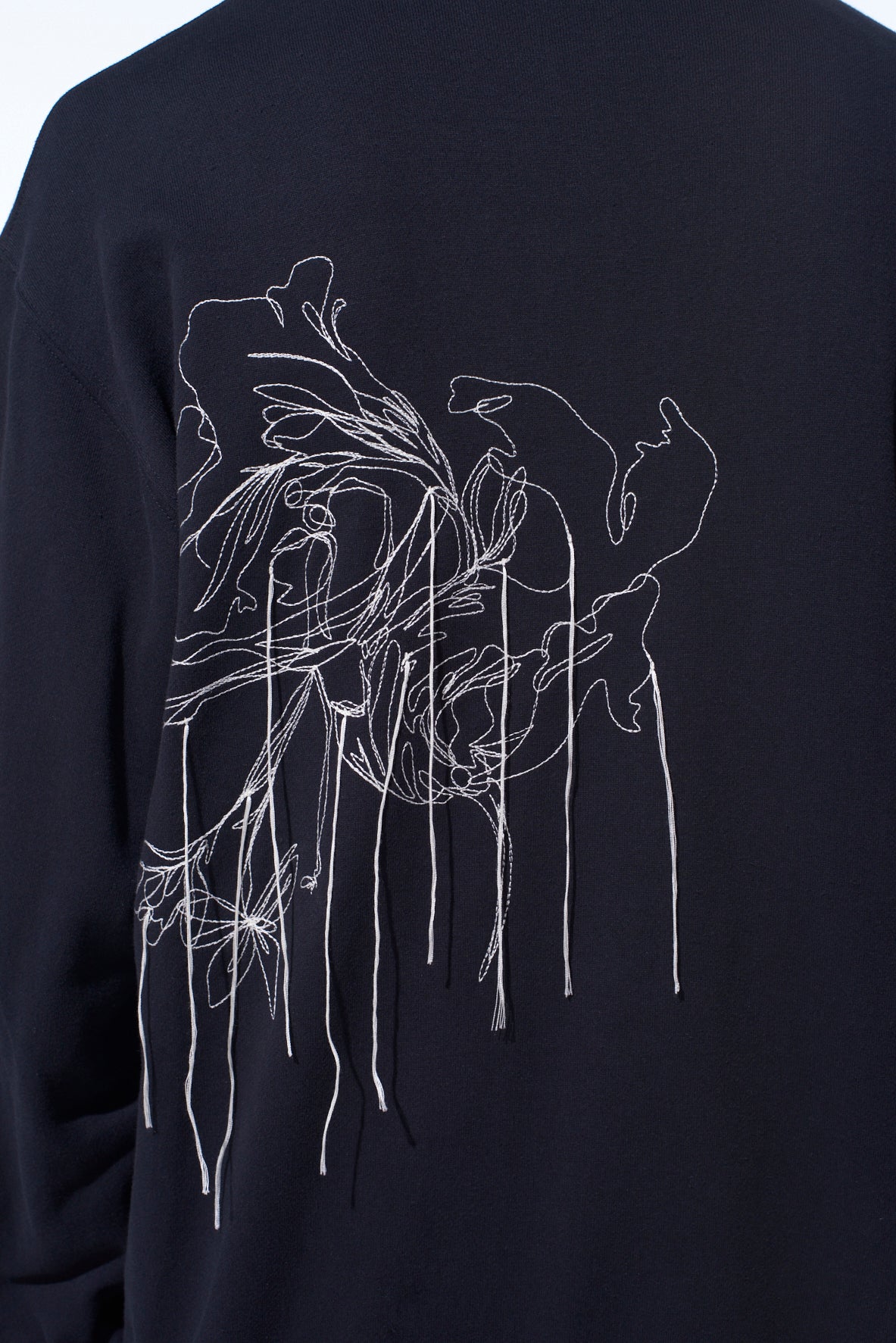 FRENCH TERRY FLOWER EMBROIDERY ZIP-UP HOODIE – THE SHOP YOHJI YAMAMOTO